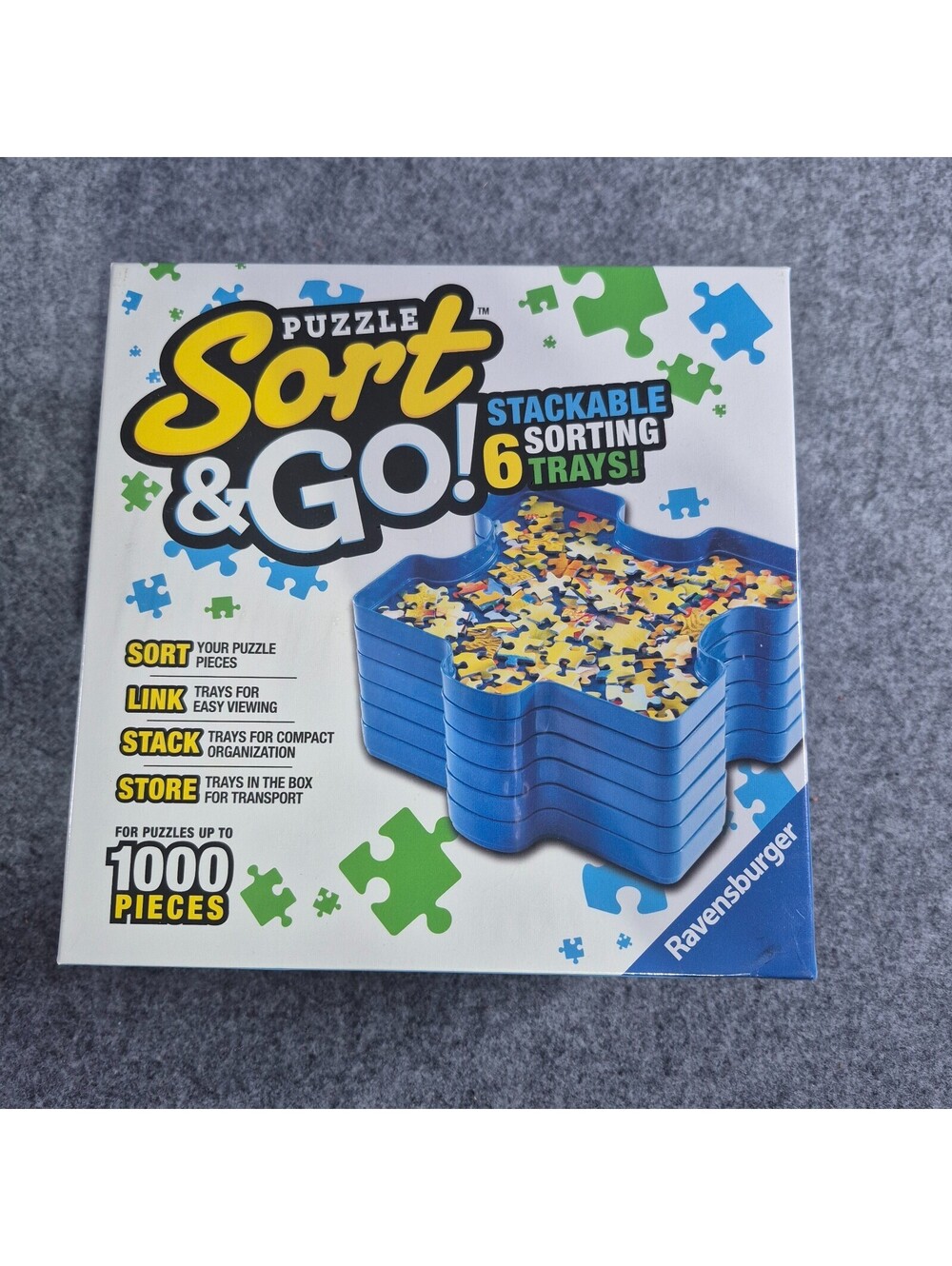 Ravensburger Sort and Go Jigsaw Puzzle Stacking Sorting Trays NEW Sealed